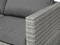 Beliani 4-Istuttava Ulkosohvaryhma Polyrottinki Tummanharmaa Avola Cheap