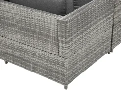 Beliani 4-Istuttava Ulkosohvaryhma Polyrottinki Tummanharmaa Avola Cheap