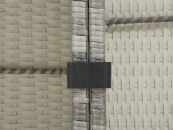 Beliani 4-Istuttava Ulkosohvaryhma Polyrottinki Tummanharmaa Avola Cheap