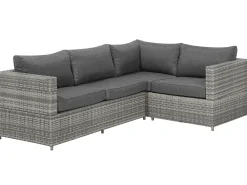 Beliani 4-Istuttava Ulkosohvaryhma Polyrottinki Tummanharmaa Avola Cheap