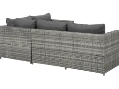 Beliani 4-Istuttava Ulkosohvaryhma Polyrottinki Tummanharmaa Avola Cheap