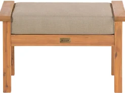 Beliani 4-Istuttava Ulkosohvaryhma Sertifioitu Akaasia Vaalea Puu Manila New