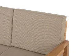 Beliani 4-Istuttava Ulkosohvaryhma Sertifioitu Akaasia Vaalea Puu Manila New