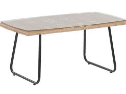 Beliani 4-Istuttava Ulkosohvaryhma Polyrottinki Luonnonvari Minori Sale