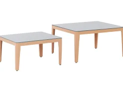 Beliani 6-Istuttava Ulkosohvaryhma Alumiini Harmaa Rima Iii Hot