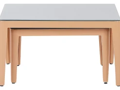 Beliani 6-Istuttava Ulkosohvaryhma Alumiini Harmaa Rima Iii Hot