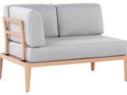 Beliani 6-Istuttava Ulkosohvaryhma Alumiini Harmaa Rima Iii Hot