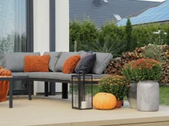 Beliani 4-Istuttava Ulkosohvaryhma Harmaa/Vaalea Puu Pienza Best