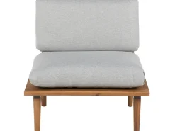 Beliani 4-Istuttava Ulkosohvaryhma Akaasia Vaalea Puu/Harmaa Frascati Best