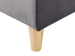 Beliani 4-Istuttava U-Muotoinen Kulmavuodesohva Säilytystilalla Sametti Harmaa Lerum Flash Sale