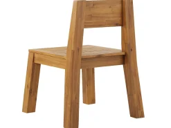 Beliani 6-Istuttava Vaalea Akaasiapuinen Ulkoruokailuryhma Penkilla Ja Tuoleilla Livorno Cheap