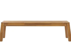 Beliani 6-Istuttava Vaalea Akaasiapuinen Ulkoruokailuryhma Penkilla Ja Tuoleilla Livorno Cheap