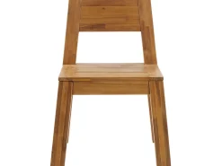 Beliani 6-Istuttava Vaalea Akaasiapuinen Ulkoruokailuryhma Tuoleilla Livorno Cheap