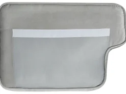 Beliani 2-Istuttava Vaaleanharmaa Samettisohva Lokka Best Sale