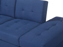 Beliani 3-Istuttava Vuodesohva Ja Rahi Kangas Laivastonsininen Falster Sale