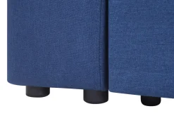 Beliani 3-Istuttava Vuodesohva Ja Rahi Kangas Laivastonsininen Falster Sale