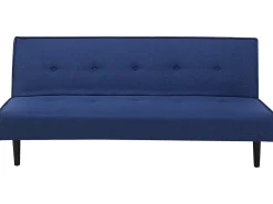 Beliani 3-Istuttava Vuodesohva Kangas Sininen Visby Discount