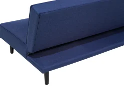 Beliani 3-Istuttava Vuodesohva Kangas Sininen Visby Discount