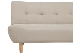 Beliani 3-Istuttava Vuodesohva Kangas Beige Alsten Best Sale