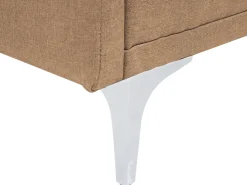 Beliani 3-Istuttava Vuodesohva Kangas Beige Lucan Fashion