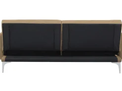 Beliani 3-Istuttava Vuodesohva Kangas Beige Lucan Fashion