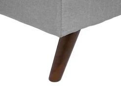 Beliani 3-Istuttava Vuodesohva Kangas Vaaleanharmaa Ronne Online