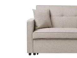 Beliani 3-Istuttava Vuodesohva Kangas Beige Glomma Cheap