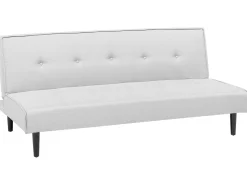 Beliani 3-Istuttava Vuodesohva Kangas Vaaleanharmaa Visby Cheap