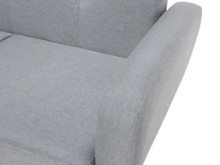 Beliani 2-Istuttava Vuodesohva Kangas Vaaleanharmaa Florli Sale