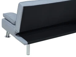 Beliani 3-Istuttava Vuodesohva Kangas Vaaleanharmaa Roxen Hot