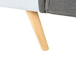 Beliani 3-Istuttava Vuodesohva Kangas Harmaa/Sininen Ingaro Best Sale