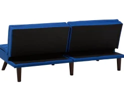 Beliani 3-Istuttava Vuodesohva Kangas Laivastonsininen Ronne Store