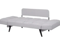 Beliani 2-Istuttava Vuodesohva Kangas Vaaleanharmaa Brekke Outlet