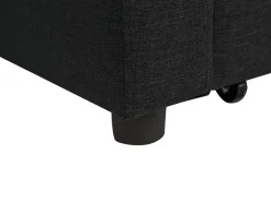 Beliani 3-Istuttava Vuodesohva Kangas Musta Glomma Flash Sale