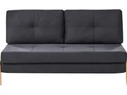 Beliani 2-Istuttava Vuodesohva Kangas Musta Edland Online