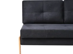 Beliani 2-Istuttava Vuodesohva Kangas Musta Edland Online