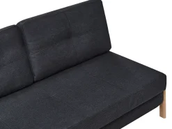 Beliani 2-Istuttava Vuodesohva Kangas Musta Edland Online