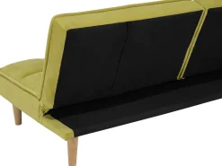 Beliani 3-Istuttava Vuodesohva Kangas Vihrea Siljan Clearance