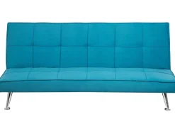 Beliani 3-Istuttava Vuodesohva Kangas Sininen Hasle Best