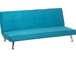 Beliani 3-Istuttava Vuodesohva Kangas Sininen Hasle Best