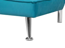 Beliani 3-Istuttava Vuodesohva Kangas Sininen Hasle Best