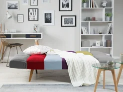 Beliani 3-Istuttava Vuodesohva Kangas Monivarinen Ingaro Cheap