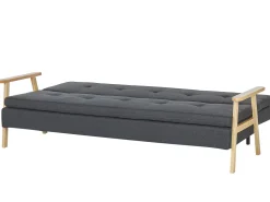 Beliani 3-Istuttava Vuodesohva Kangas Tummanharmaa Tjorn Flash Sale