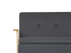 Beliani 3-Istuttava Vuodesohva Kangas Tummanharmaa Tjorn Flash Sale