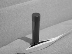 Beliani 1-Istuttava Vuodesohva Kangas Vaaleanharmaa Setten Best