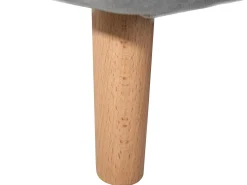 Beliani 1-Istuttava Vuodesohva Kangas Vaaleanharmaa Setten Best