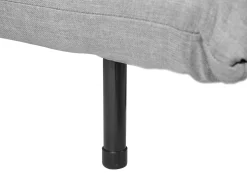 Beliani 1-Istuttava Vuodesohva Kangas Vaaleanharmaa Setten Best