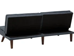 Beliani 3-Istuttava Vuodesohva Kangas Harmaa Ronne Outlet