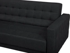 Beliani 3-Istuttava Vuodesohva Kangas Grafiitinharmaa Aberdeen Shop