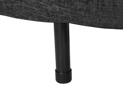 Beliani 1-Istuttava Vuodesohva Kangas Tummanharmaa Setten Clearance